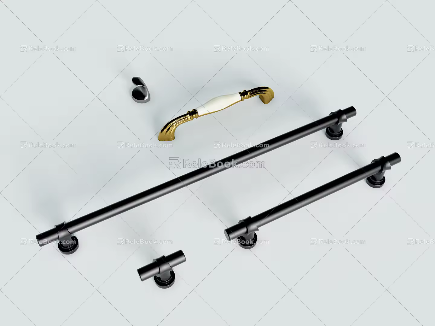 Modern handle 3d model