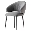Stylish Accent Chair With Curved Backrest Padded Seat And Multiple Color Options