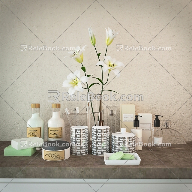 Toiletries 3d model