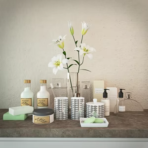 Toiletries 3d model