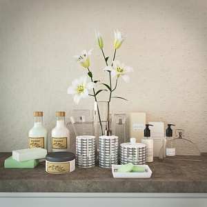 Toiletries 3d model