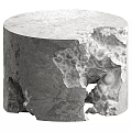 Rustic Organic Stone Coffee Table With Natural Texture And Irregular Design