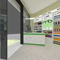 Bianlifeng Convenience Store 24 Hour Open With Product Shelves And QR Code Entrance