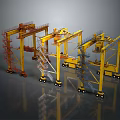 High Quality Multiple Yellow Industrial Gantry Crane Equipment For Heavy Lifting Operations
