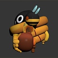 Bee CG Bee Cartoon Bee Anime Bee 3d model