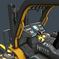 Sci-fi Hover Forklift Forklift Flying Future Car Hover Car Cartoon Car Spaceship 3d model