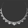 Luxurious Silver Crown Jewelry with Decorative Gemstones and Feather Shaped Patterns on Mirror Reflection Base