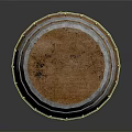 Wooden Barrel With Metal Hoops Round Top Practical Household Storage Item
