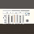 Simple vertical air conditioner 3d model