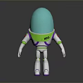 Buzz Lightyear Toy Story Character With Blue Helmet Green White Body And Space Ranger Design