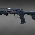 Tactical Shotgun Design Features ROTATOR Brand Black Body And Dual Tactical Components