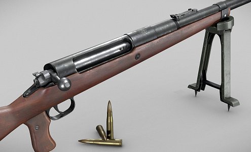 Mauser 1918T gun 3d model