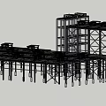 Industrial Factory Steel Structure Frame With Metal Beams And Support Columns