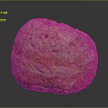 Natural Shaped Brown Orange Stone With Textured Surface And Holes For Decoration