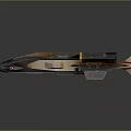 Futuristic Interstellar Spaceship Design With Aerodynamic Structure And Engine Modules