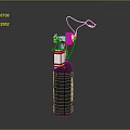 Black Gas Cylinder Equipment With Pressure Gauge And Control Valve