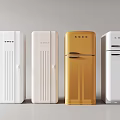 Retro Style Refrigerators And Freezers In Multiple Colors With Classic Design