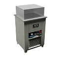 Industrial Equipment with Transparent Lid Control Panel and Gray Body Design