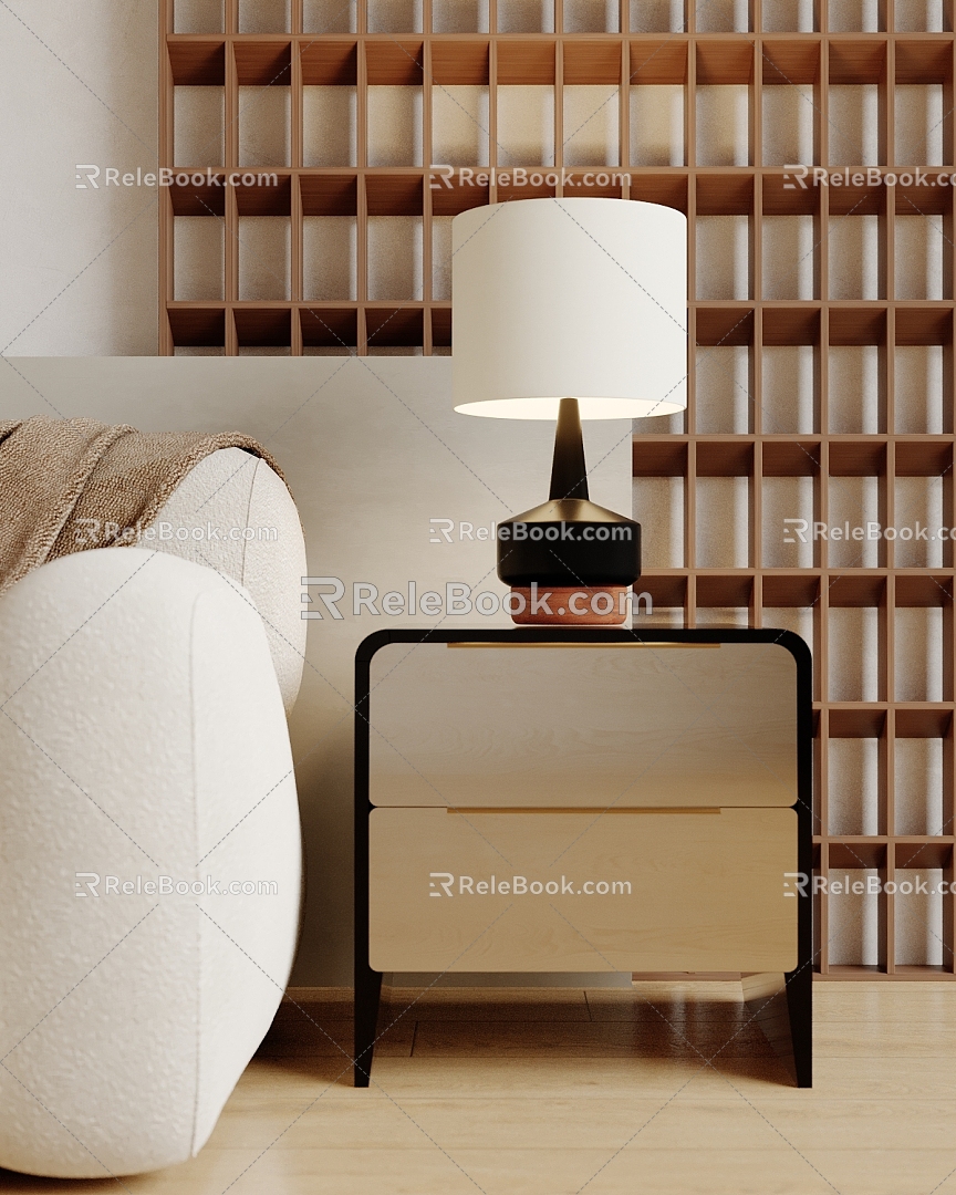 Modern table lamp table lamp side table lamp 3d model