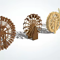 Decorative Garden Ornaments With Wooden Windmills In Various Styles And Colors