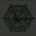 Traditional Chinese Pavilion Featuring Green Multi Tiered Roof And Wooden Carved Details