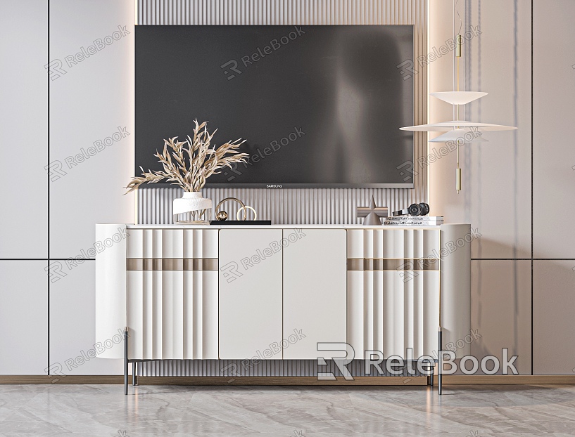 Modern TV Cabinet Decorative Cabinet model