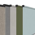 Modern Office Roller Shutter Floor to Floor Window Roller Shutter Roller Shutter Curtain Cloth Blind 3d model