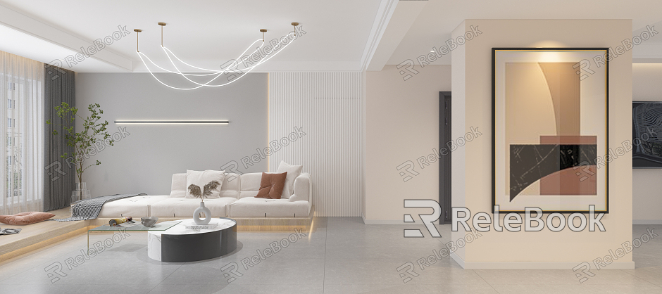 Modern Guest Dining Room Living Room model