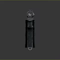 Metal Pistol With Diamond Patterned Grip Polished Barrel And Classic Design Details