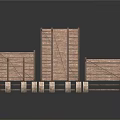 Wooden Panel Dividers With Metal Brackets In Various Sizes For Decoration