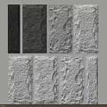 Textured Wall Panels With Dark And Light Color Designs For Interior Decor