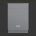 Modern Silver Compact Square Shaped Desktop Computer Case With Handle And Sleek Design