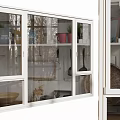 Modern Casement Window With White Frame Clear Glass And Elegant Design For Home Interior