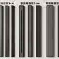 Bathroom Accessories Black Linear Floor Drains 3cm 5cm 8cm Sizes Design 3d model