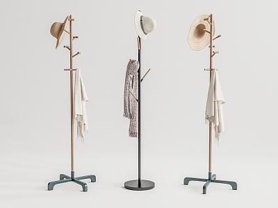 Modern Hangers Coat Rack Hangers 3d model