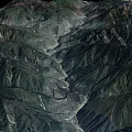Breathtaking Garden Landscape With Snow Capped Mountains Valleys And River