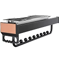 Black And Copper Heat Sink Units With Cooling Structure And Heat Dissipation Holes