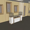 Luxury Jewelry Display Shelves With Golden Frames Glass Showcases And Mannequins