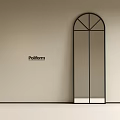 Ancient Mirror Dressed Mirror Full-length Mirror 3d model