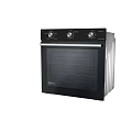 Sleek Modern Black Home Appliance Oven With Knob Control And Glass Door Design