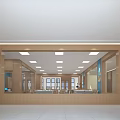 Modern Classroom Tutoring Classroom Corridor 3d model