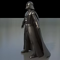 Darth Vader Game Movie Character 3D Model With Black Armor And Cape
