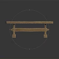 Classic Wooden Long Table With Solid Wood Top And Sturdy Leg Design For Home Use