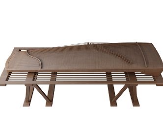 Chinese Guzheng Instrument 3d model