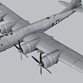 Modern fighter bomber with internal structure 3d model