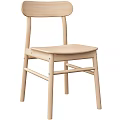 Modern Wooden Single Chair With Sleek Design And Comfortable Seat For Home