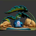 Snail Cartoon Snail Small Snail Reptile Cold Blooded Animal Reptile 3d model
