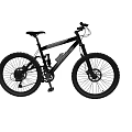 Black Mountain Bike with Large Tires for Off Road Riding Experience