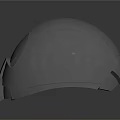 Futuristic Metallic Helmet Design With Reflective Visor And Detailed Structure 3d model