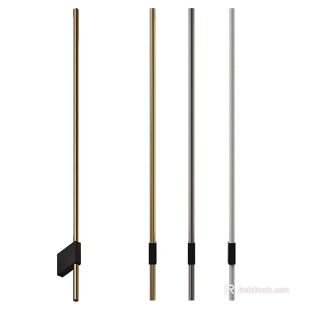 Abstract Modern Floor Lamp With Unique Design Metal Pole And Multiple Colors For Home Decor 3d model 